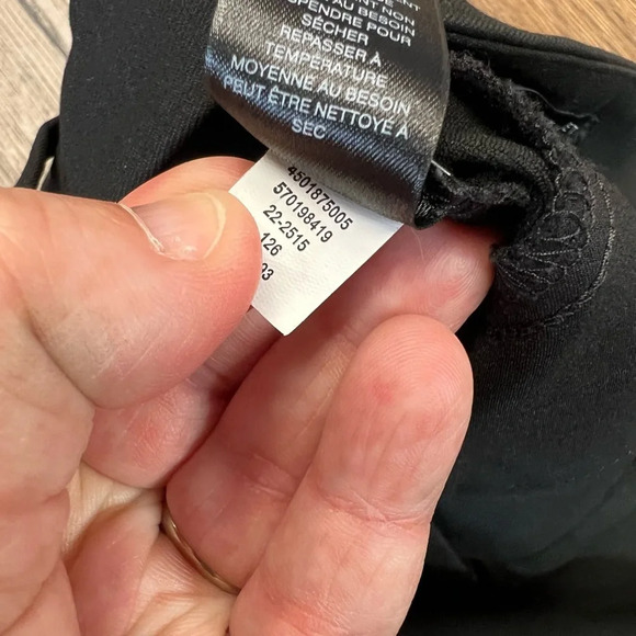 White House black market Black Button-Trim Flare “the slim flare” pant SZ 12L - Picture 8 of 11